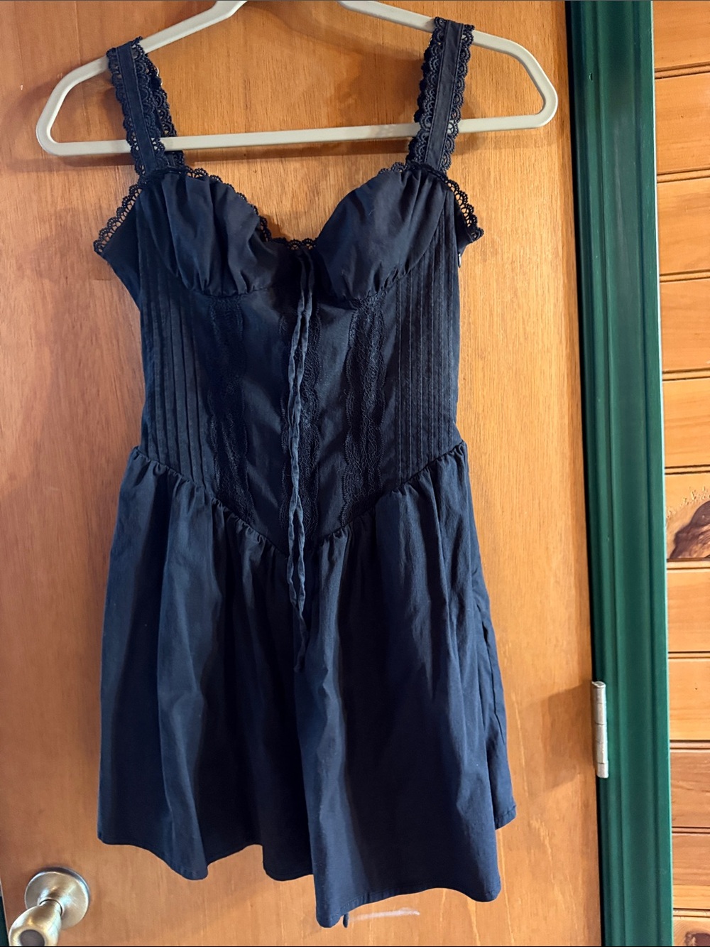 Tic Toc Black Corset Mini Dress